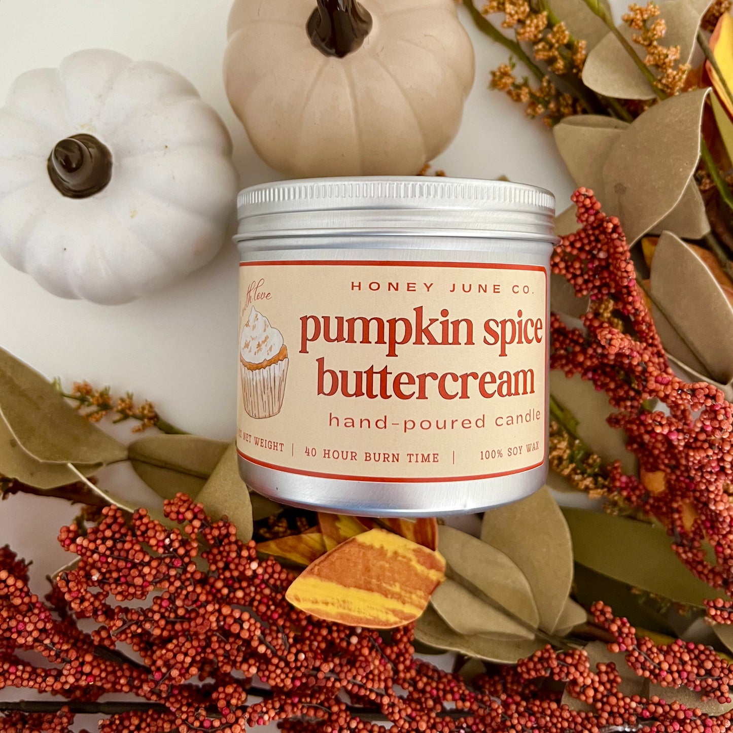 Pumpkin Spice Buttercream Candle