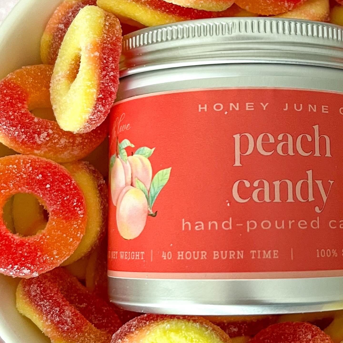 Peach Candy Candle