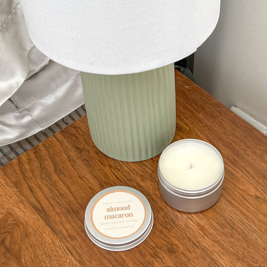 Almond Macaron Mini Candle