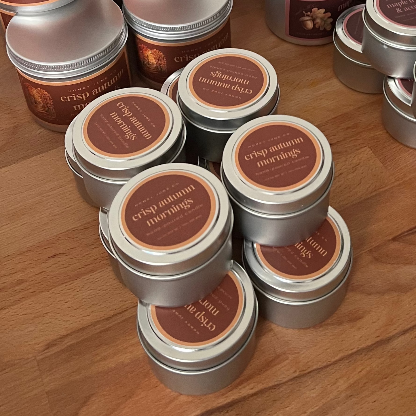 Crisp Autumn Morning Mini Candle