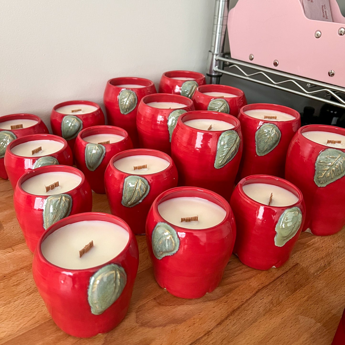 Handmade Apple Jar Candle
