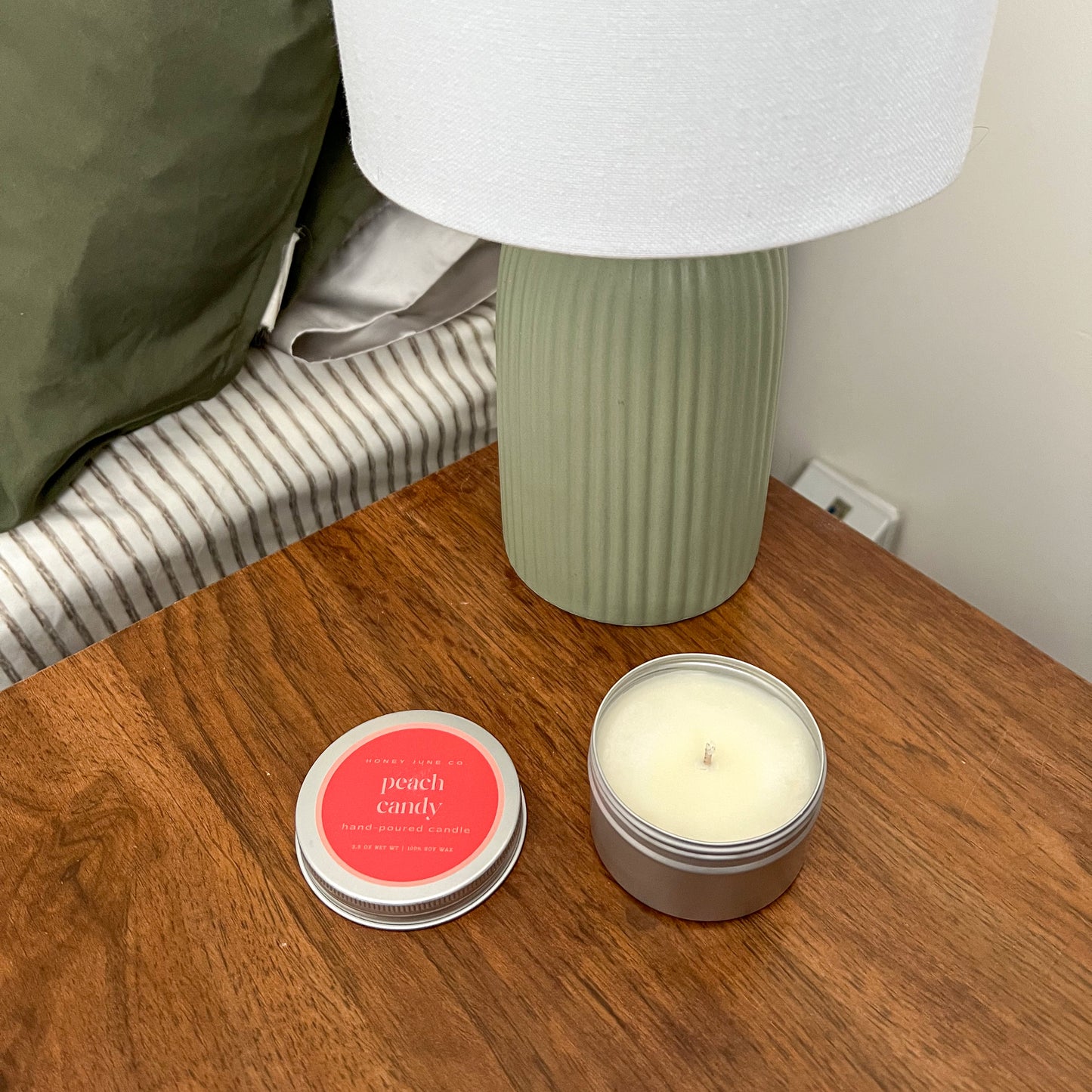 Peach Candy Mini Candle