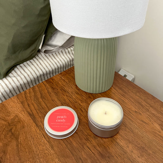 Peach Candy Mini Candle