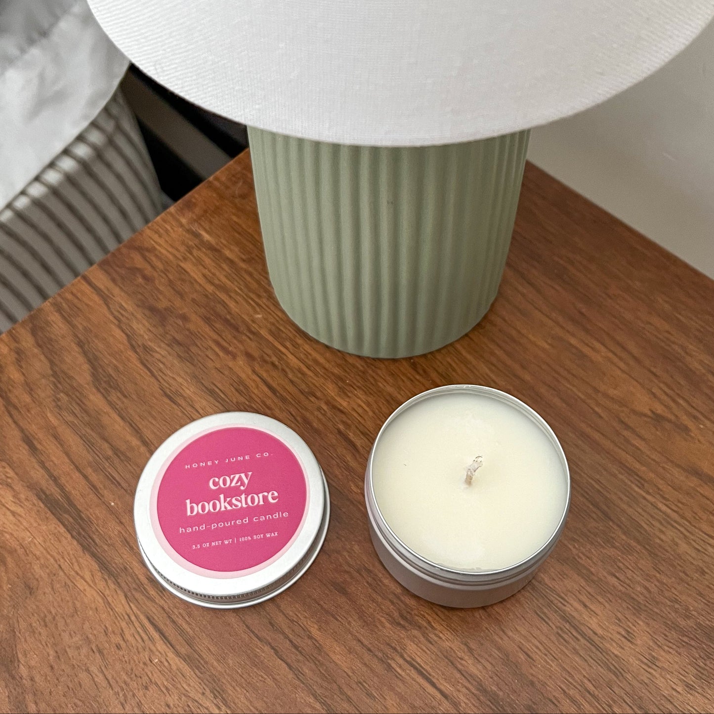 Cozy Bookstore Mini Candle