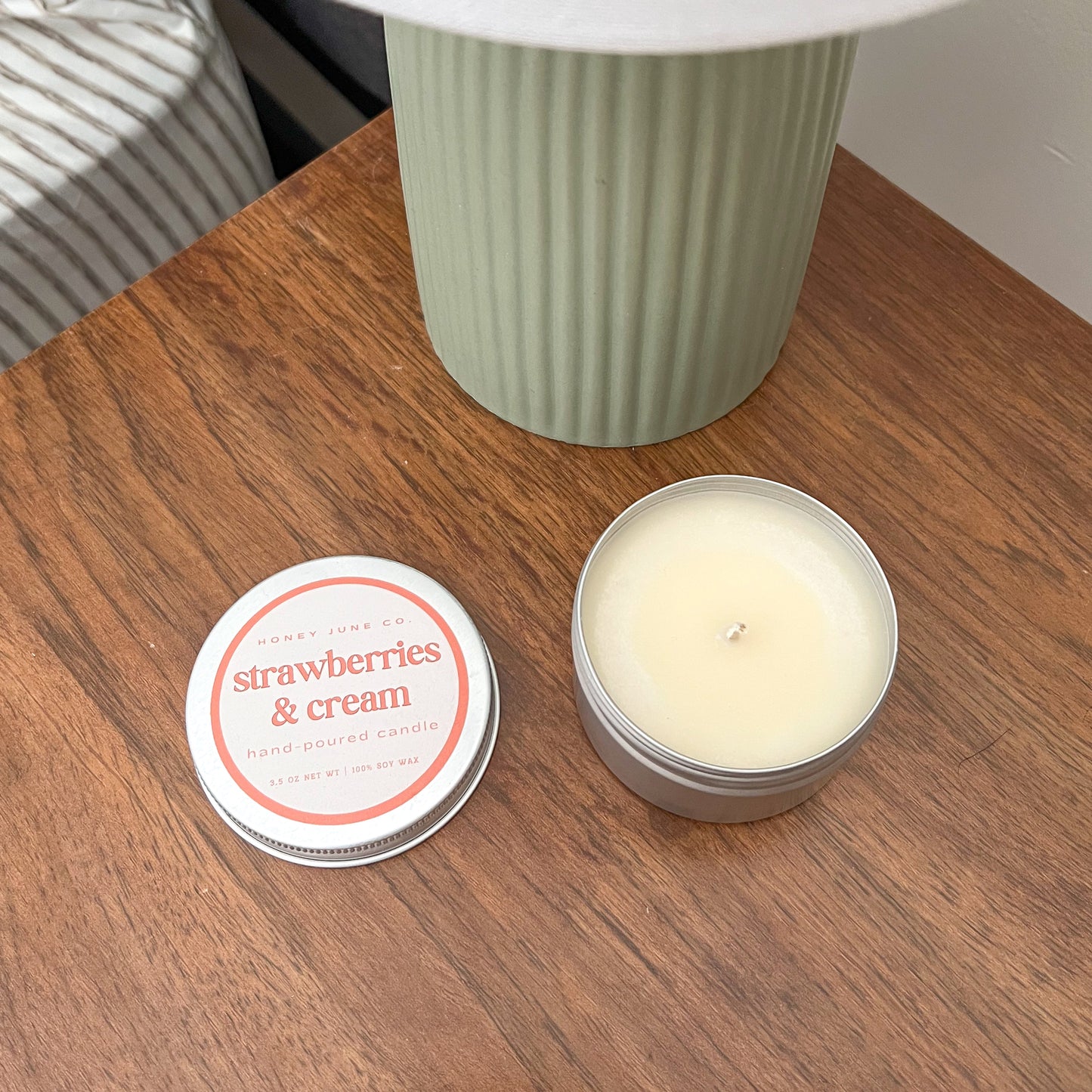 Strawberries & Cream Mini Candle