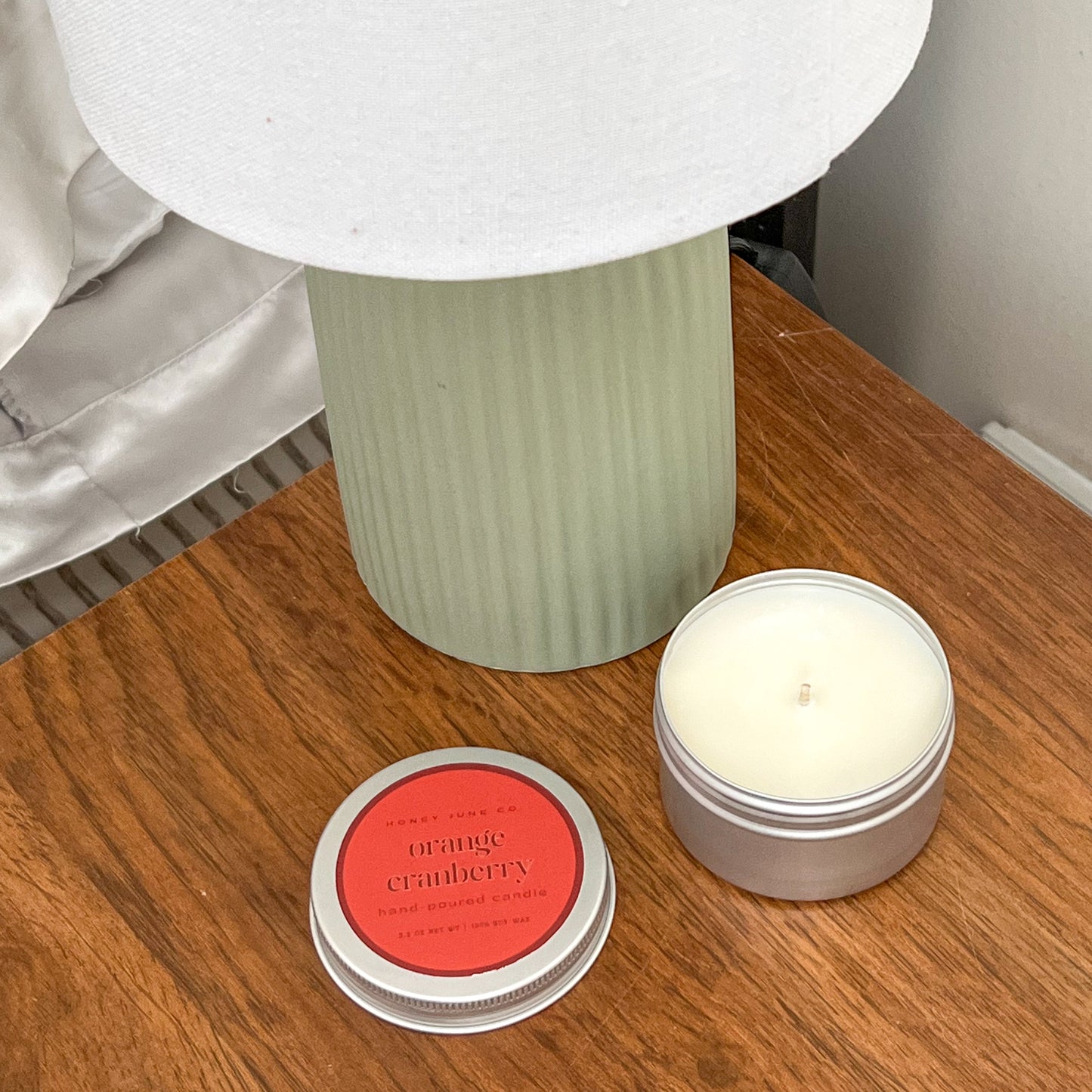 Orange Cranberry Spice Mini Candle